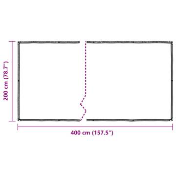 Clear PE Tarpaulin with Eyelets 2x4 m - Durable & Versatile