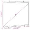 50 Inch 4:3 Wall-Hanging Projection Screen for Home & Office