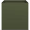 Stylish Olive Green Planter - 40x40x40 cm Cold-Rolled Steel