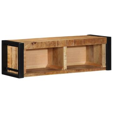 Solid Mango Wood TV Cabinet - 80x30x25 cm | HipoMarket