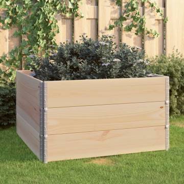 Raised Beds 3 pcs | Solid Pine Wood 100x100 cm - Hipo Market