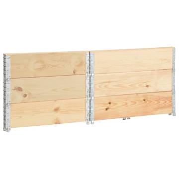 Raised Beds 3 pcs | Solid Pine Wood 100x100 cm - Hipo Market