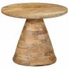 Stylish Solid Mango Wood Side Table Ø50x40 cm | Hipo Market