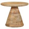 Stylish Solid Mango Wood Side Table Ø50x40 cm | Hipo Market