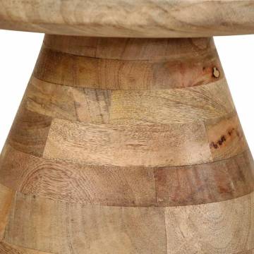 Stylish Solid Mango Wood Side Table Ø50x40 cm | Hipo Market