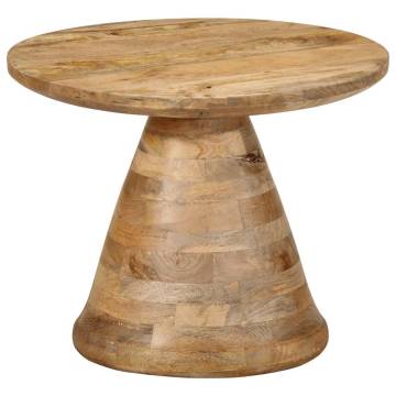 Stylish Solid Mango Wood Side Table Ø50x40 cm | Hipo Market