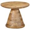 Stylish Solid Mango Wood Side Table Ø50x40 cm | Hipo Market