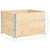 Raised Beds 3 pcs | Solid Pine Wood 100x100 cm - Hipo Market