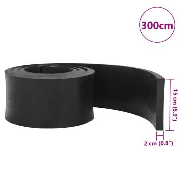 Rubber Edge for Snow Plow - Durable & Efficient 300x15x2cm