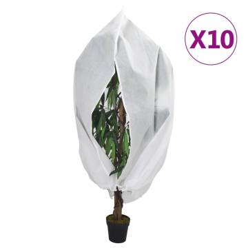 Durable Plant Fleece Covers with Zip - 10 pcs - 1.2x1.8 m