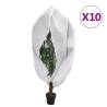 Durable Plant Fleece Covers with Zip - 10 pcs - 1.2x1.8 m