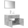 3 Piece Bathroom Furniture Set - Concrete Grey | Hipomarket