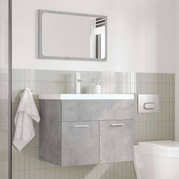 3 Piece Bathroom Furniture Set - Concrete Grey | Hipomarket