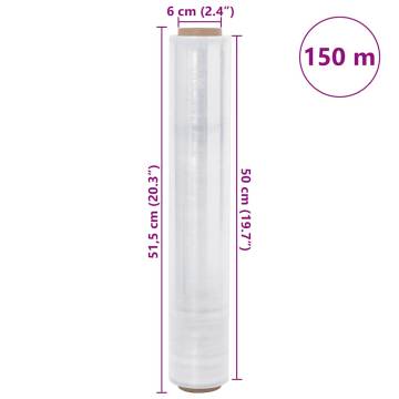 Stretch Film 2 pcs 50cm x 150m - Durable Protection & Versatile Use