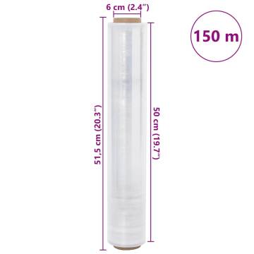 Stretch Film 6 pcs Transparent - 30 μm 50 cm x 150 m