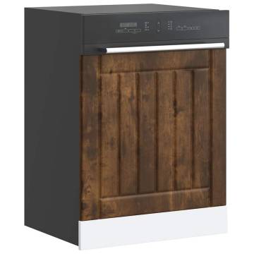 Lucca Smoked Oak Dishwasher Panel - Durable & Stylish