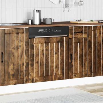 Lucca Smoked Oak Dishwasher Panel - Durable & Stylish