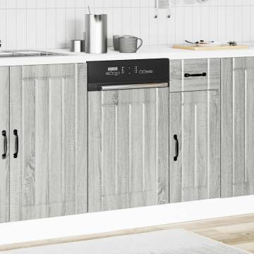 Lucca Grey Sonoma Dishwasher Panel - Durable & Stylish