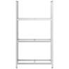 3-Layer Tyre Shelf Silver - Durable Steel Garage Storage Solution