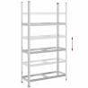 3-Layer Tyre Shelf Silver - Durable Steel Garage Storage Solution