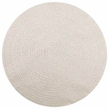 ZIZUR Cream Rug Ø 160 cm - Jute Look Indoor & Outdoor