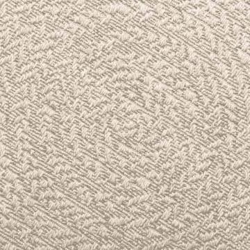 ZIZUR Cream Rug Ø 160 cm - Jute Look Indoor & Outdoor