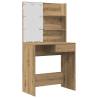 Dressing Table Set with LED - Artisan Oak | HipoMarket UK