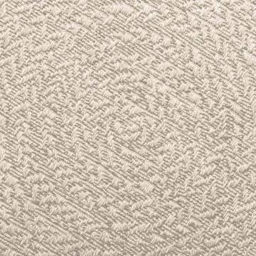 Rug ZIZUR Cream Ø 90 cm - Jute Look Indoor & Outdoor