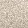 Rug ZIZUR Cream Ø 90 cm - Jute Look Indoor & Outdoor