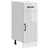  Kitchen Base Cabinet Lucca High Gloss White Engineered Wood Colour high gloss white Quantity in Package 1 Model 1x bottom cabinet (1 door 1 drawer) 30 cm Number of 