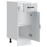 Lucca High Gloss White Kitchen Base Cabinet | Durable & Spacious