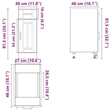 Lucca High Gloss White Kitchen Base Cabinet | Durable & Spacious