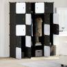 Storage Cube Organiser with 20 Cubes and Hanging Rods - Hipo Market