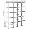 Storage Cube Organiser with 20 Cubes and Hanging Rods - Hipo Market