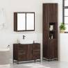 4 Piece Brown Oak Bathroom Furniture Set - Stylish & Durable