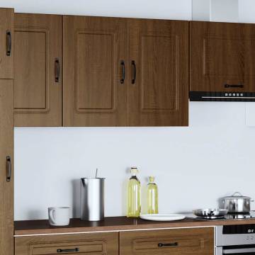 Kalmar Brown Oak Kitchen Wall Cabinet - Durable & Spacious