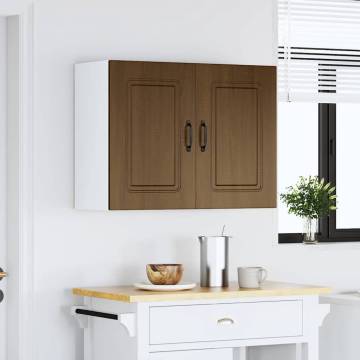 Kalmar Brown Oak Kitchen Wall Cabinet - Durable & Spacious