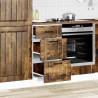 Lucca Kitchen Base Cabinet - Smoked Oak Engineered Wood