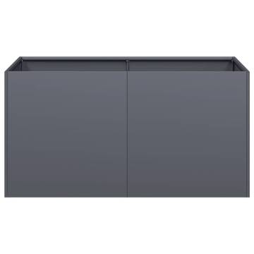 Stylish Anthracite Planter 80x40x40 cm - Cold-Rolled Steel