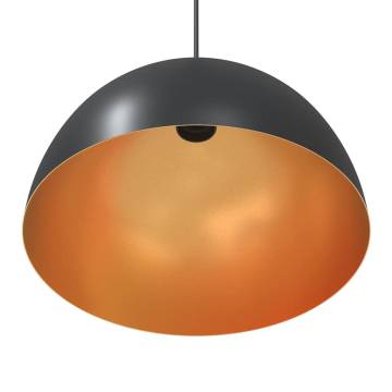 Adjustable E27 Black Pendant Lamps - 2 pcs Ø 30 cm | HipoMarket