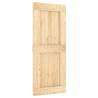 Sliding Door with Hardware Set - Solid Pine 85x210 cm