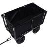 Garden Cart Liner Black - Durable 81x41x40 cm Fabric