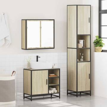 4 Piece Sonoma Oak Bathroom Furniture Set | Stylish & Durable