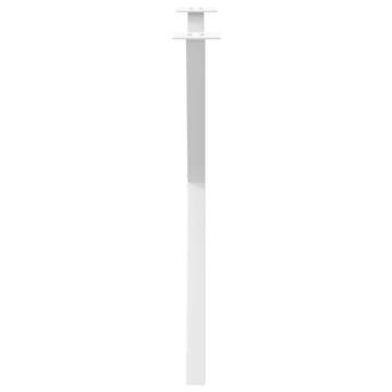 X-Shaped Dining Table Legs - White Steel 80x(72-73) cm | HipoMarket