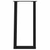 U-Shaped Console Table Legs - Black Steel | HipoMarket