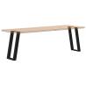 U-Shaped Console Table Legs - Black Steel | HipoMarket