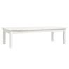 Elegant White Coffee Table - Solid Pine Wood | HipoMarket