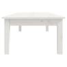 Elegant White Coffee Table - Solid Pine Wood | HipoMarket