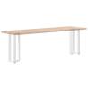 T-Shaped Console Table Legs (2 Pcs) - White Steel | HipoMarket