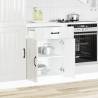 Lucca High Gloss White Kitchen Base Cabinet - Stylish Storage